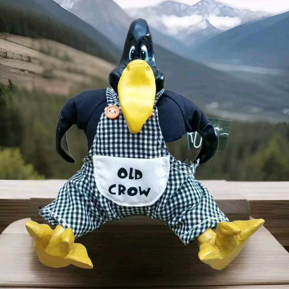 Russ Berrie K Kelly #2917 Geezer Gallery Old Crow Birthday Gag Gift
